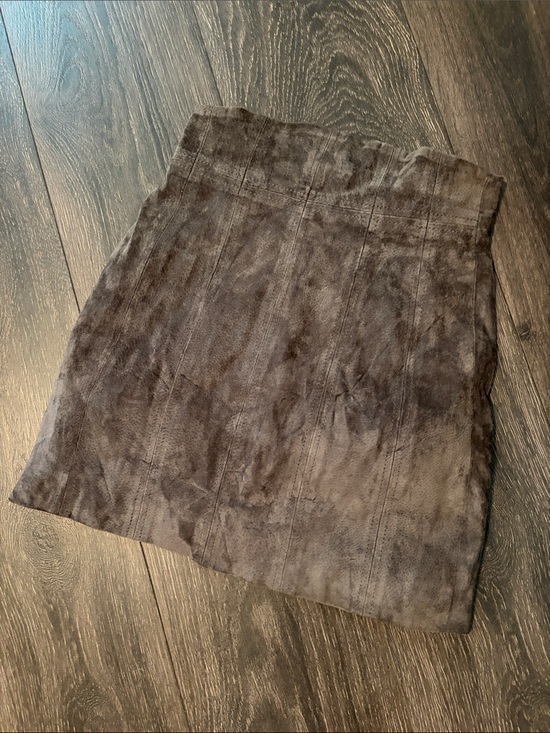 Express Dresses & Skirts - Express Suede Leather Panel Mini Skirt in Brown XS